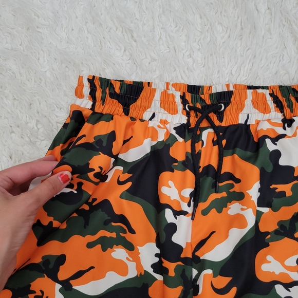 I Am Gia Camo Jogger Pants Sz Medium Orange - Picture 5 of 11
